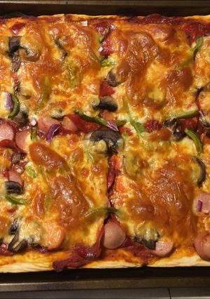 Una foto de Pizza casera
