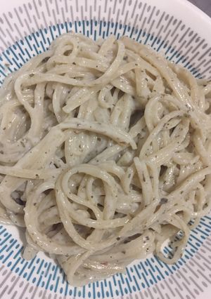 Una foto de Pasta blanca con orégano