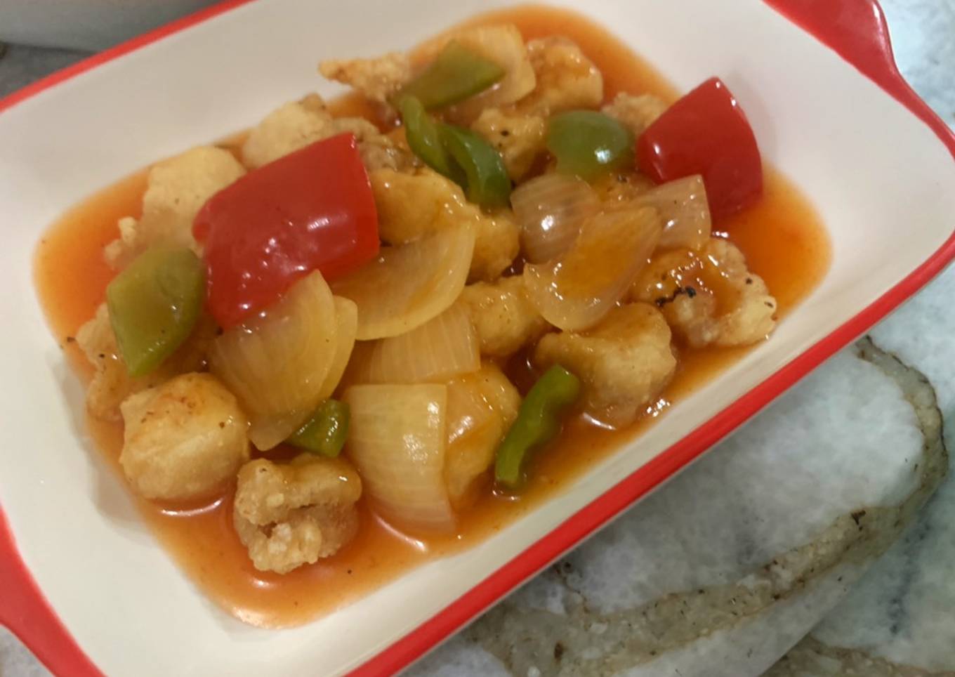 Ayam fillet saus asam manis