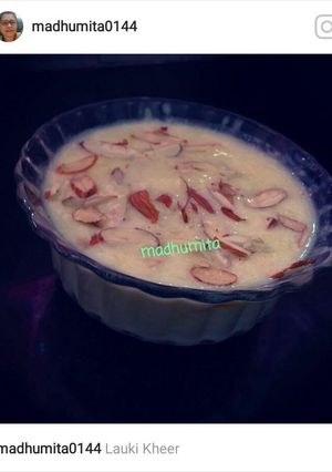 A picture of Lauki(Bottle gourd) Kheer.