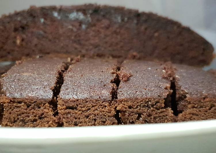 Easiest eggless chocolate cake recepie