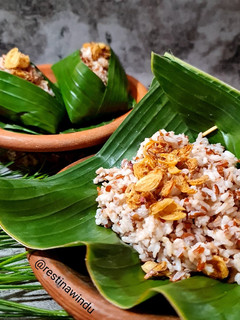 Foto resep Nasi Uduk Beras Merah Putih (Rice Cooker)