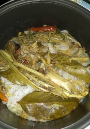 Foto resep Nasi Liwet teri ricecooker
