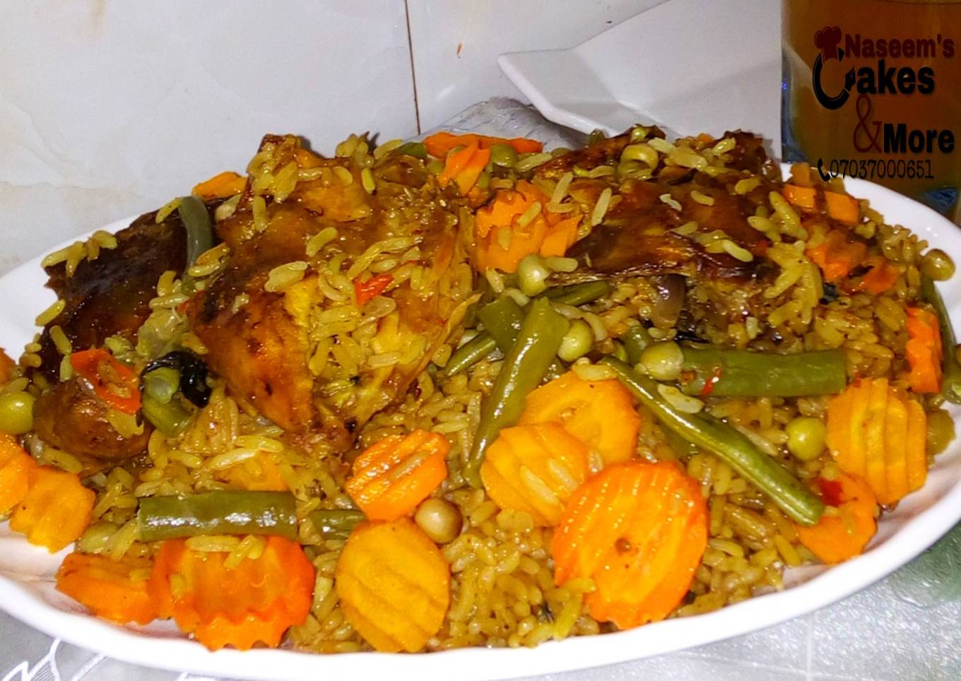 Special Jollof Rice And Chicken