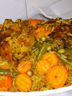 A picture of Special Jollof Rice And Chicken.