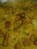 Soyabeen fry rice