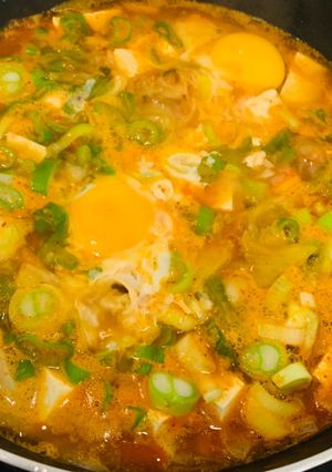 A picture of 15-Minute Kimchi Tofu Soup (Fridge-Clean-Out Style).