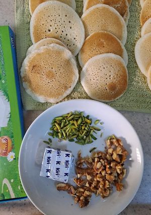 صورة لوصفة عجينه قطايف بدون سميد 🥟
