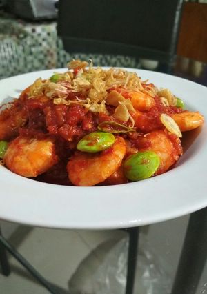 Foto resep Balado udang pete