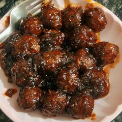 A picture of Veg Manchurian.