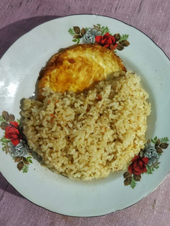 Foto resep Butter Rice With Fried Egg