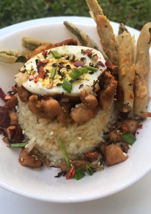 Foto resep Nasi Tim Ayam (Rice Cooker)