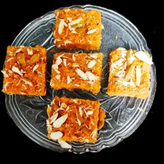 A picture of Carrot mithai.