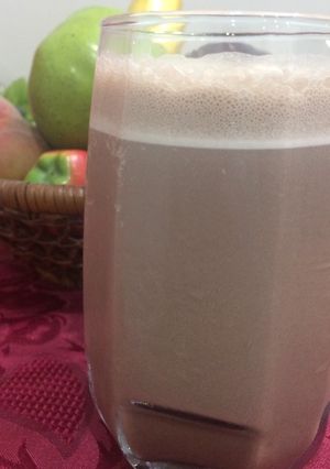 A picture of Chocolate milk 🥛.