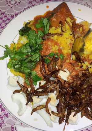 A picture of Arabic Chicken Biriyani.