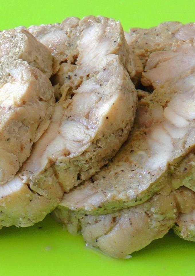 Куриная ветчина с коньяком