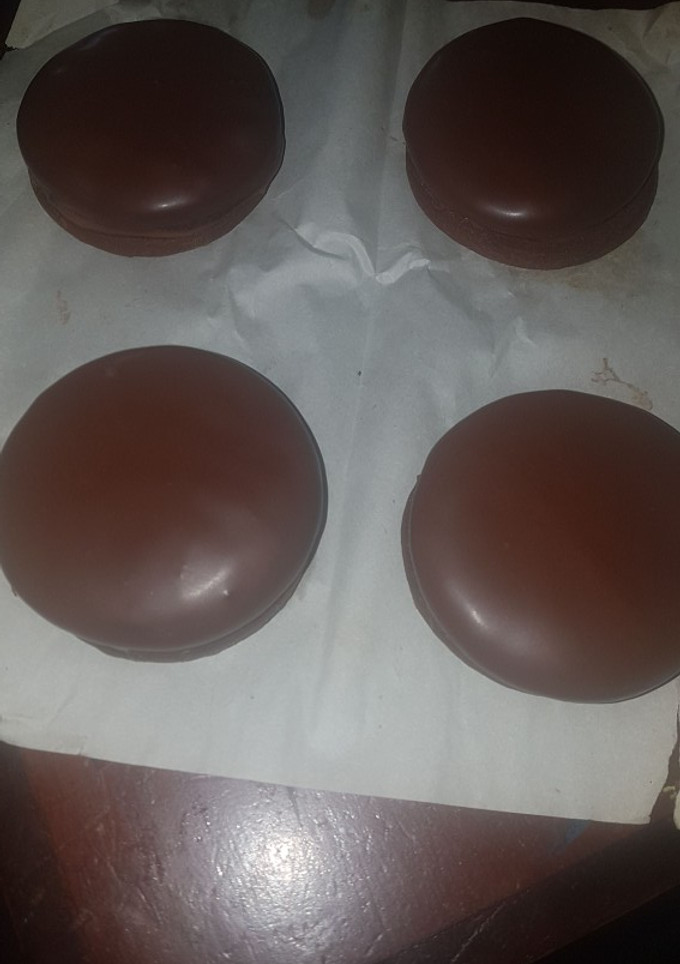 Una foto de Alfajores de chocolate