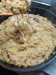 Una foto de Risotto de Zanahoria