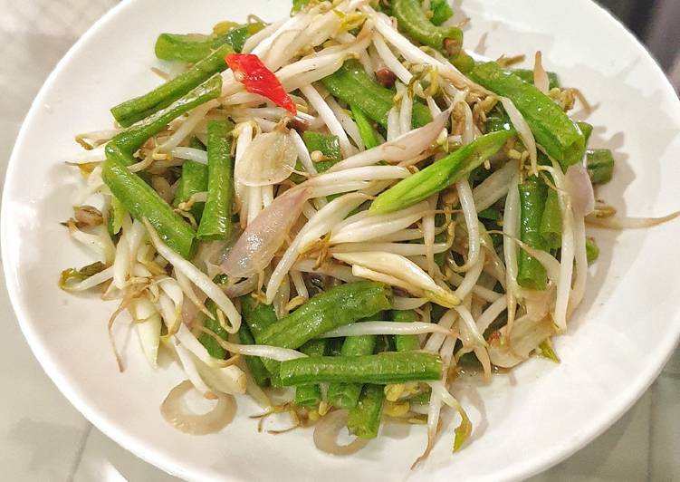 Tumis Tauge dan Kacang Panjang