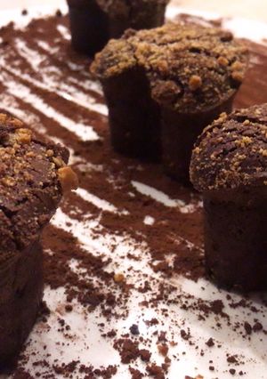 Une photo de Petits moelleux chocolat noir