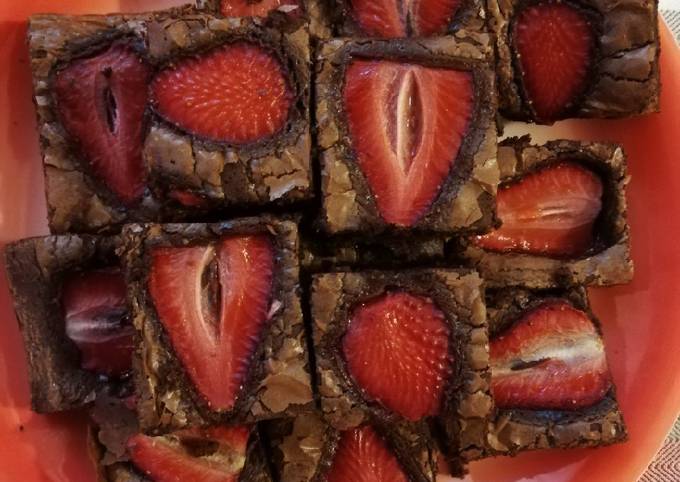 Brownies alle fragole 🍓🍫