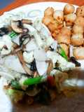 Nasi chapcay jamur & tahu cabe garam