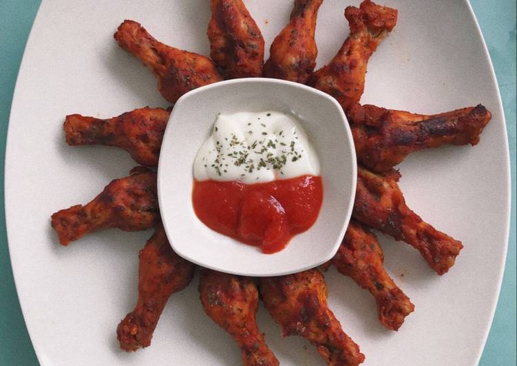 Grilled chicken drumstick