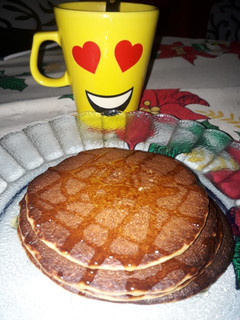 Una foto de Panqueques de avena y miel