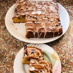 A picture of BLUEBERRY & ORANGE CAKE.