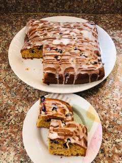 A picture of BLUEBERRY & ORANGE CAKE.