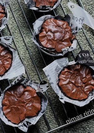 Foto resep Fudgy Brownies Cupcake