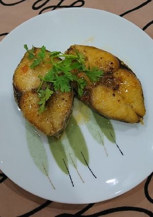 Hình của món Cá thu chiên sốt cà chua.