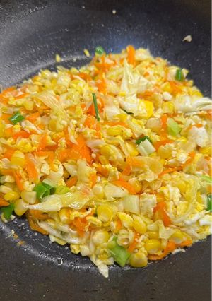 Foto resep Orak arik kol wortel telur