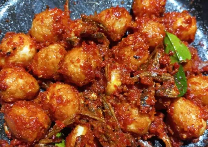 Resep Telur Puyuh Teri Balado Oleh Dapur Bunda Cookpad