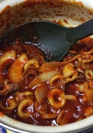 Foto resep Cumi saus padang