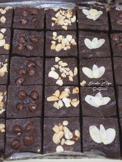 Foto resep Fudgy Brownies Panggang Selai Coklat (Tanpa DCC)