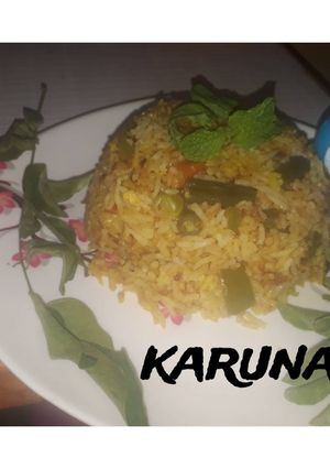 A picture of Veg biryani.