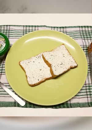รูปของ 🍞ปังปิ้งครีมชีสสมุนไพร🧀​🌿