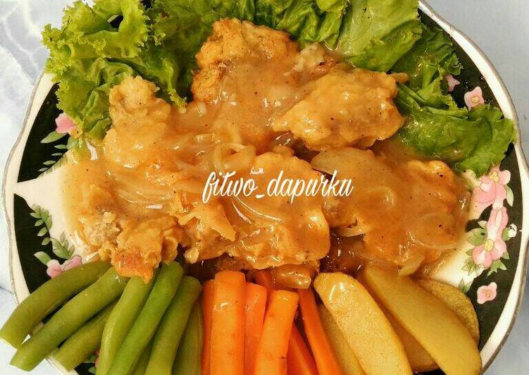 Beef steak crispy #kitaberbagi