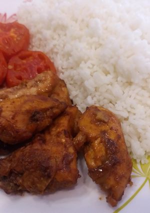 عکسی از دستور جوجه با سس تند