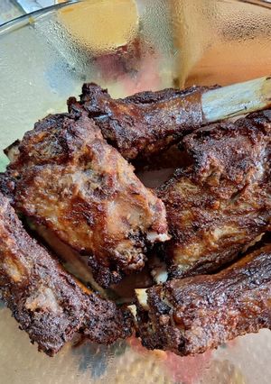 Sült mangalica oldalas recept fotója