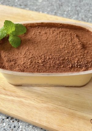 Hình của món Bánh Tiramisu 🌧️🌧️🌧️ không dùng lò nướng siêu đơn giản🥹🥹🥹.