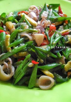 Foto resep Tumis Buncis Cumi Asin