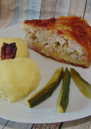 Csirkemell baconben recept fotója