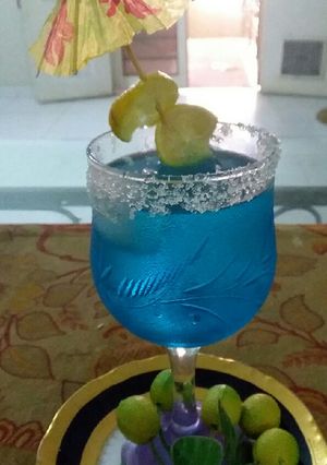A picture of Blue Berry Drink #eidmeetup.