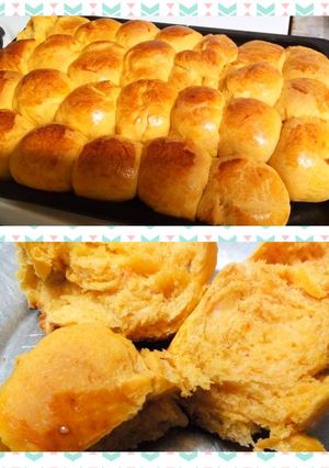 Una foto de Pancitos de calabaza y leche condensada