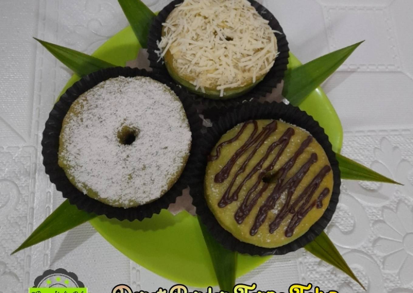 Donat Pandan Tanpa Telur