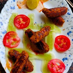A picture of Rajma kabab.