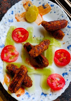 A picture of Rajma kabab.