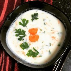 A picture of Carrot Raita.